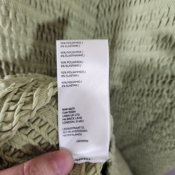 NWT Free People Gabby Seamless Dress in Dried Aloe Green - Picture 11 of 12